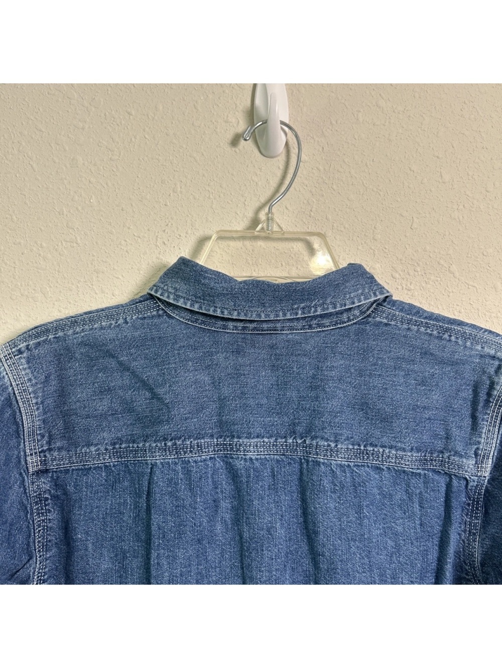 Ralph Lauren Women’s XS Casual Blue Denim Long Sleeve Button Up Shirt Cowgirl - Picture 10 of 16